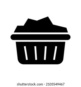 Basket icon isolated on white background
