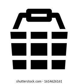 basket icon isolated sign symbol vector illustration - high quality black style vector icons
