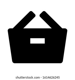 basket icon isolated sign symbol vector illustration - high quality black style vector icons
