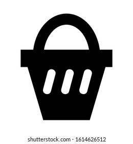 basket icon isolated sign symbol vector illustration - high quality black style vector icons
