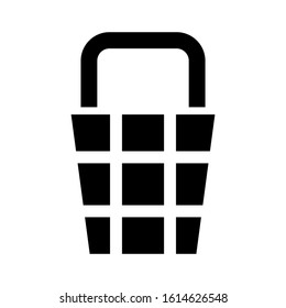 basket icon isolated sign symbol vector illustration - high quality black style vector icons
