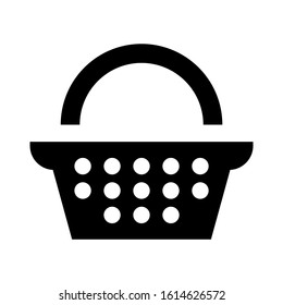basket icon isolated sign symbol vector illustration - high quality black style vector icons
