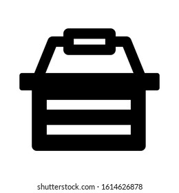 basket icon isolated sign symbol vector illustration - high quality black style vector icons
