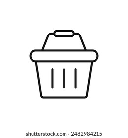 Basket icon logo sign vector outline