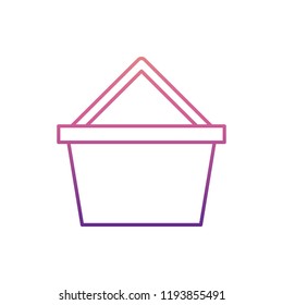 basket icon in nolan style. One of Web collection icon can be used for UI, UX