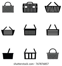 basket icon set