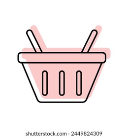 Basket icon, shopping, cart, buy, purchase, editable vector, pixel perfect, illustrator ai file