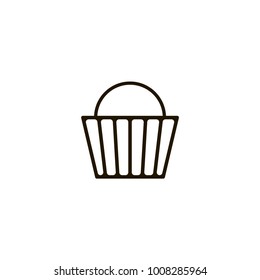 basket icon. sign design