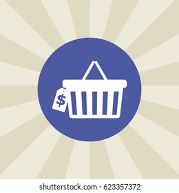 basket icon. sign design. background