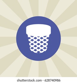 basket icon. sign design. background