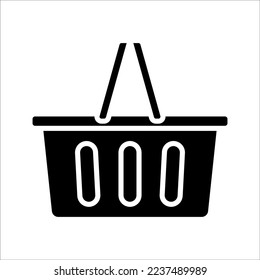 Basket icon. sign for mobile concept and web design. vector illustration