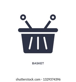 basket icon. Simple element illustration from camping concept. basket editable symbol design on white background. Can be use for web and mobile.