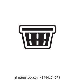 basket icon. Simple glyph, flat vector of Laundry icons for UI and UX, website or mobile application