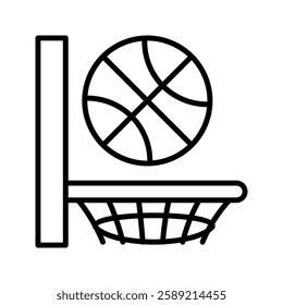 Basket icon in simple style on a white background vector illustration 