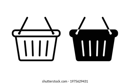 Basket icon, Basket symbol for your web site