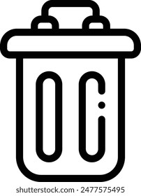 icono de cesta. Diseño De Estilo Lineal Delgado Aislado Sobre Fondo Blanco