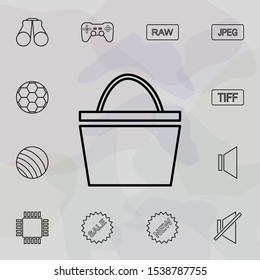 basket icon. Universal set of web for website design and development, app development