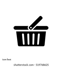 basket icon, vector best flat icon  EPS