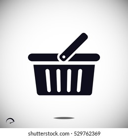 basket icon, vector best flat icon  EPS