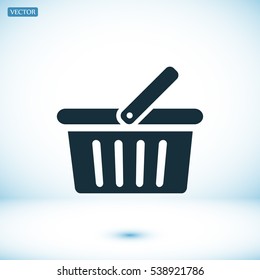 basket icon, vector best flat icon  EPS