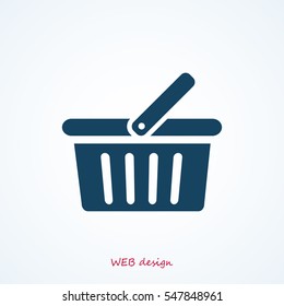 basket icon, vector best flat icon  EPS
