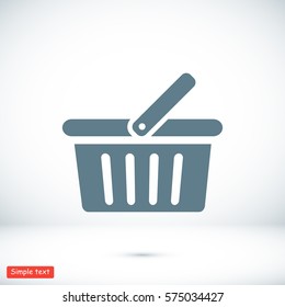 basket icon, vector best flat icon  EPS