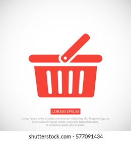 basket icon, vector best flat icon  EPS