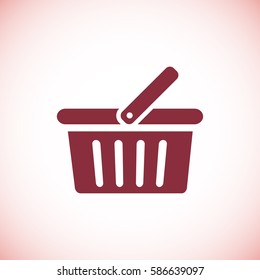 basket icon, vector best flat icon  EPS