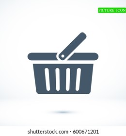 basket icon, vector best flat icon  EPS