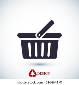 basket icon, vector best flat icon  EPS