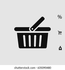 basket icon, vector best flat icon  EPS