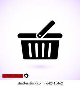 basket icon, vector best flat icon  EPS