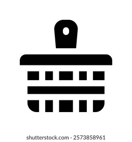 basket icon. vector glpyh icon for your website, mobile, presentation, and logo design.