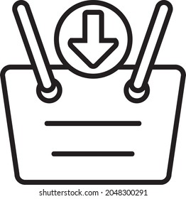Basket icon vector illustration design 