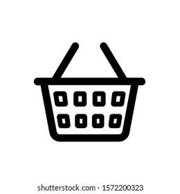 Basket icon, vector illustration. Flat design style. vector basket icon illustration isolated on white, basket icon Eps10. basket icons graphic design vector symbols.