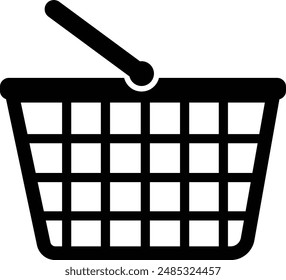 Basket icon, vector illustration. Flat design style. Vector basket icon illustration isolated on white background, basket icon Eps10.