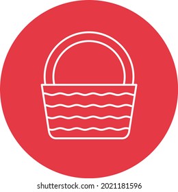 Imagen vectorial de icono de canasta. También se puede usar para aplicaciones web, aplicaciones móviles y medios impresos.