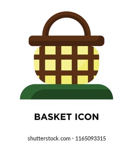 Basket icon vector isolated on white background, Basket transparent sign , colorful symbols