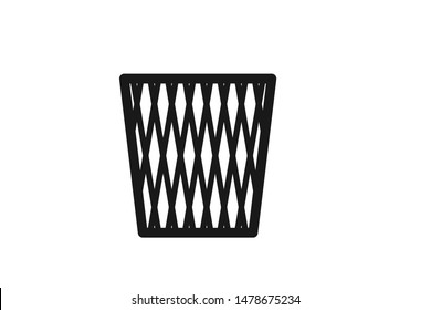 Basket icon vector on white background 