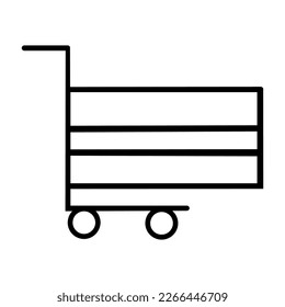 Basket icon vector. Shop cart illustration sign. Shop pacage symbol. Shoping logo.