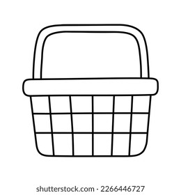 Basket icon vector. Shop cart illustration sign. Shop pacage symbol. Shoping logo.