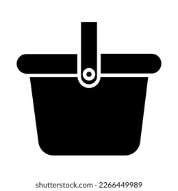 Basket icon vector. Shop cart illustration sign. Shop pacage symbol. Shoping logo.