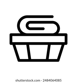 Basket Icon Vector Symbol Design Illustration