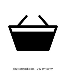Basket Icon Vector Symbol Design Illustration