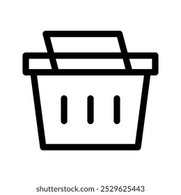 Basket Icon Vector Symbol Design Illustration
