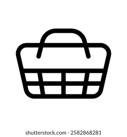 Basket Icon Vector Symbol Design Illustration