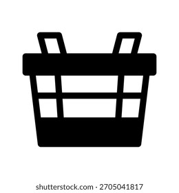 Ilustración de diseño de símbolo de Vector de icono de cesta