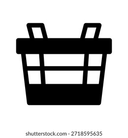 Ilustración de diseño de símbolo de Vector de icono de cesta