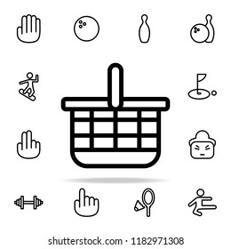 basket icon. web icons universal set for web and mobile