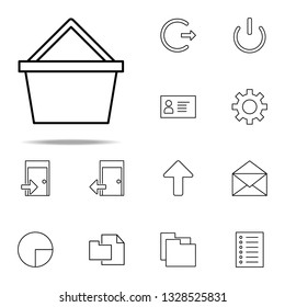 basket icon. Web icons universal set for web and mobile